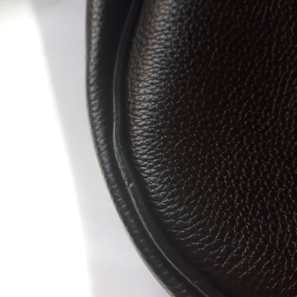 Salvatore Ferragamo-Gancini reverse grainy leather hobo shoulder bag in Black - Picture 9 of 15